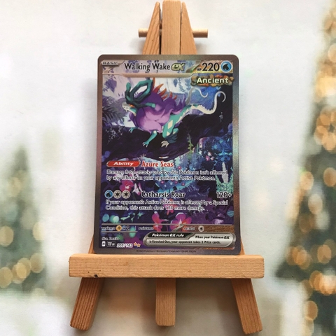 Thẻ Pokemon Walking Wake ex 205/162-Lá bài Scarlet&Violet Temporal Forces Special Illustration Rare tiếng Anh chính hãng