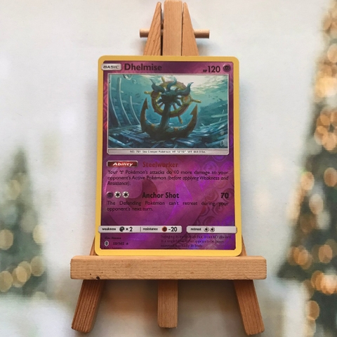 Thẻ hình Pokemon Dhelmise 59/145 - Lá bài lẻ Sun & Moon: Guardians Rising Holo Rare Reverse Holo tiếng Anh chính hãng