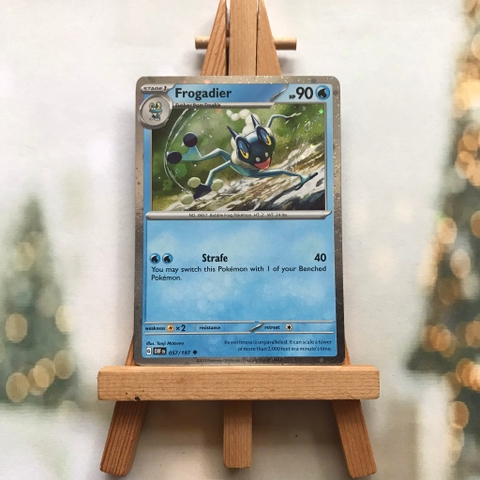 Thẻ hình Pokemon Frogadier 057/197 - Lá bài lẻ Obsidian Flames Reverse Holo Promo tiếng Anh chính hãng
