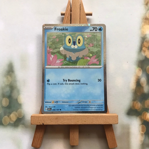 Thẻ hình Pokemon Froakie 056/197 - Lá bài lẻ Obsidian Flames Reverse Holo Promo tiếng Anh chính hãng