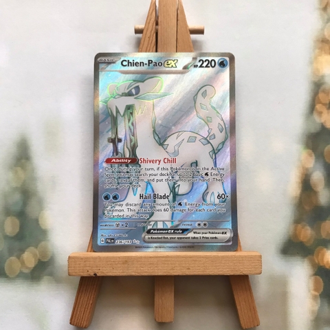 Thẻ hình Pokemon Chien-Pao ex 236/193 - Lá bài Scarlet & Violet Paldea Evolved Full Art Secret Rare tiếng Anh chính hãng
