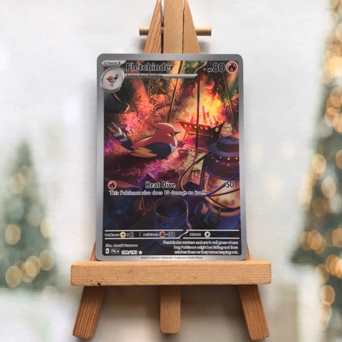 Thẻ hình Pokemon Fletchinder 199/193 - Lá bài lẻ Scarlet & Violet: Paldea Evolved Illustration Rare tiếng Anh chính hãng