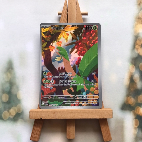 Thẻ hình Pokemon Tropius 195/193 - Lá bài lẻ Scarlet & Violet: Paldea Evolved Illustration Rare tiếng Anh chính hãng