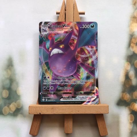 Thẻ hình Pokemon Crobat VMAX 045/072 - Lá bài lẻ Shining Fates Ultra Rare tiếng Anh chính hãng