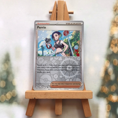 Thẻ hình Pokemon Perrin 160/167 - Lá bài Scarlet&Violet Twilight Masquerade Uncommon Reverse Holo tiếng Anh chính hãng