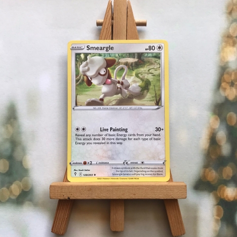 Thẻ hình Pokemon Smeargle 128/203 - Lá bài lẻ Evolving Skies Rare tiếng Anh chính hãng
