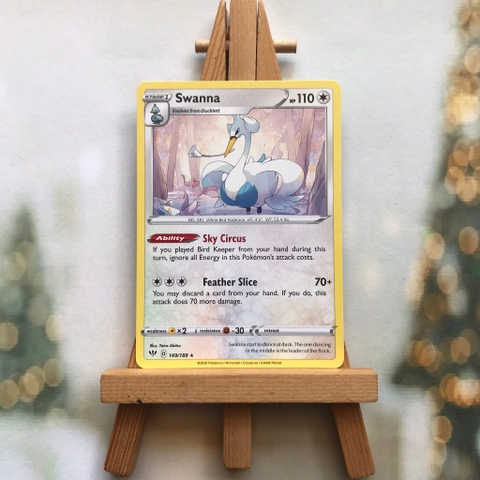 Thẻ hình Pokemon Swanna 149/189 - Lá bài lẻ Darkness Ablaze Rare tiếng Anh chính hãng