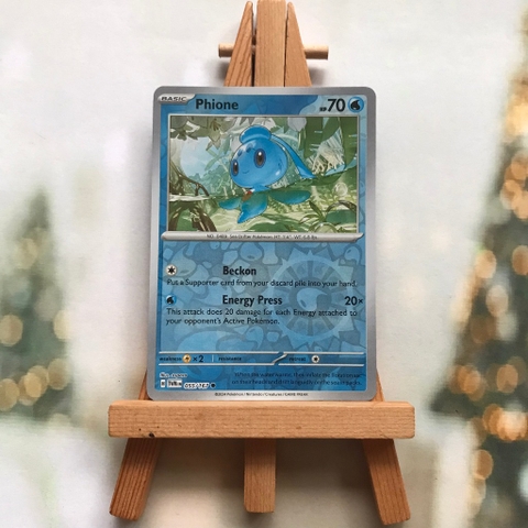 Thẻ hình Pokemon Phione 055/167 - Lá bài lẻ Scarlet&Violet Twilight Masquerade Common Reverse Holo tiếng Anh chính hãng