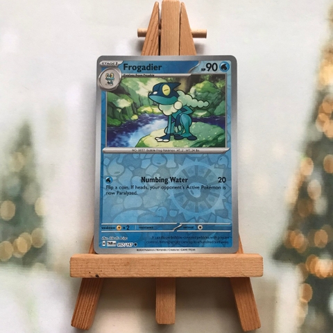 Thẻ hình Pokemon Frogadier 057/167 - Lá bài Scarlet&Violet Twilight Masquerade Common Reverse Holo tiếng Anh chính hãng