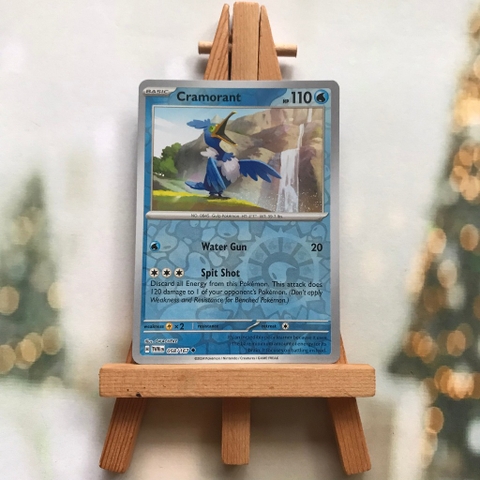 Thẻ hình Pokemon Cramorant 058/167 - Lá bài lẻ SVE Twilight Masquerade Uncommon Reverse Holo tiếng Anh chính hãng