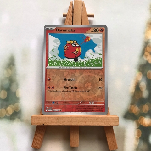 Thẻ hình Pokemon Darumaka 034/167 - Lá bài Scarlet&Violet Twilight Masquerade Common Reverse Holo tiếng Anh chính hãng