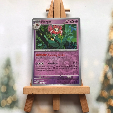 Thẻ hình Pokemon Florges 093/198 - Lá bài lẻ Scarlet & Violet Base Set Uncommon Reverse Holo tiếng Anh chính hãng