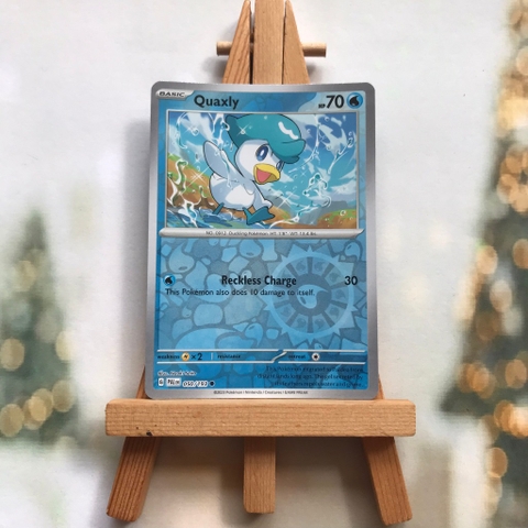 Thẻ hình Pokemon Quaxly 050/193 - Lá bài lẻ Scarlet & Violet: Paldea Evolved Common Reverse Holo tiếng Anh chính hãng