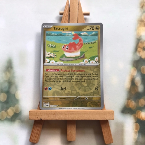 Thẻ hình Pokemon Tatsugiri 131/167 - Lá bài Scarlet&Violet Twilight Masquerade Uncommon Reverse Holo tiếng Anh chính hãn