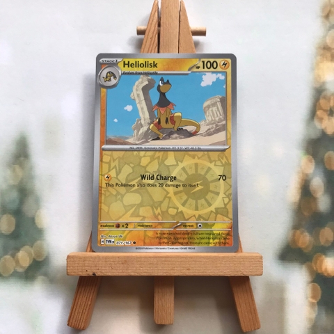 Thẻ hình Pokemon Heliolisk 071/167 - Lá bài Scarlet&Violet Twilight Masquerade Common Reverse Holo tiếng Anh chính hãng