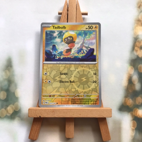 Thẻ hình Pokemon Tadbulb 073/167 - Lá bài Scarlet&Violet Twilight Masquerade Common Reverse Holo tiếng Anh chính hãng