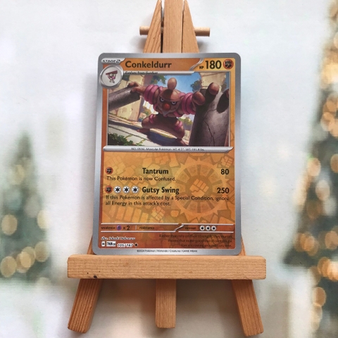 Thẻ hình Pokemon Conkeldurr 105/167 - Lá bài Twilight Masquerade Uncommon Reverse Holo tiếng Anh chính hãng