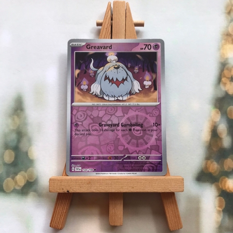 Thẻ hình Pokemon Greavard 104/198 - Lá bài lẻ Scarlet & Violet Base Set Common Reverse Holo tiếng Anh chính hãng