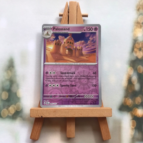 Thẻ hình Pokemon Palossand 092/167 - Lá bài Scarlet&Violet Twilight Masquerade Common Reverse Holo tiếng Anh chính hãng