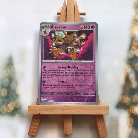 Thẻ hình Pokemon Alakazam 082/167 - Lá bài lẻ Scarlet and Violet: Twilight Masquerade Holo Rare tiếng Anh chính hãng