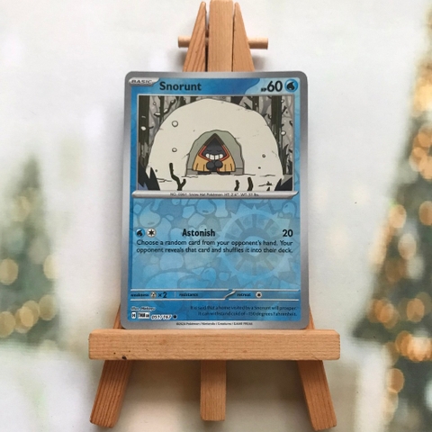 Thẻ hình Pokemon Snorunt 051/167 - Lá bài lẻ Scarlet&Violet Twilight Masquerade Common Reverse Holo tiếng Anh chính hãng