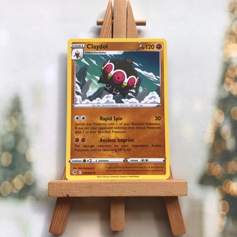 Thẻ hình Pokemon Claydol 145/264 - Lá bài lẻ Sword & Shield: Fusion Strike Rare tiếng Anh chính hãng