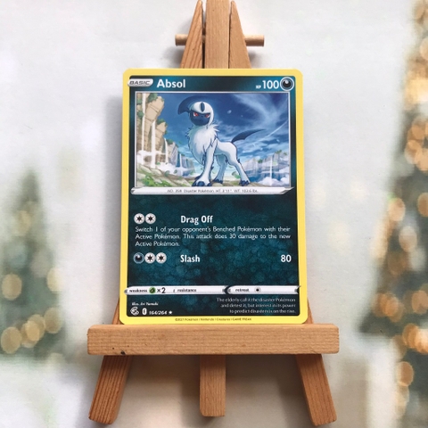Thẻ hình Pokemon Absol 164/264 - Lá bài lẻ Sword & Shield: Fusion Strike Rare tiếng Anh chính hãng