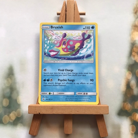 Thẻ hình Pokemon Bruxish 48/149 - Lá bài Sun & Moon Base Set Rare tiếng Anh chính hãng