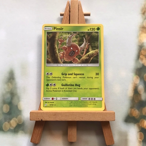 Thẻ hình Pokemon Pinsir 9/181 - Lá bài Sun & Moon: Team Up Rare tiếng Anh chính hãng