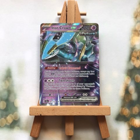 Thẻ hình Pokemon Iron Crown ex 081/162 - Lá bài Scarlet & Violet: Temporal Forces Ultra Rare tiếng Anh chính hãng