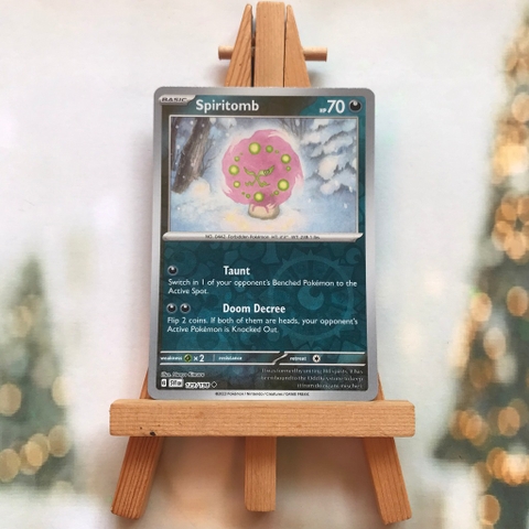 Thẻ hình Pokemon Spiritomb 129/198 - Lá bài Scarlet & Violet Base Set Uncommon Reverse Holo tiếng Anh chính hãng