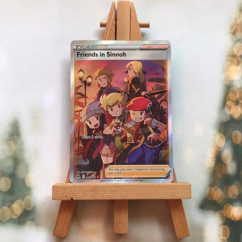 Thẻ hình Pokemon Friends in Sinnoh 149/159 - Lá bài Sword&Shield Crown Zenith Full Art Ultra Rare tiếng Anh chính hãng