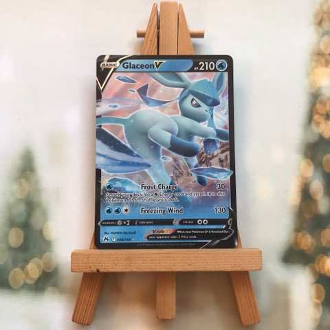 Thẻ hình Pokemon Glaceon V 038/159 - Lá bài Crown Zenith Ultra Rare tiếng Anh chính hãng