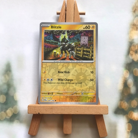 Thẻ hình Pokemon Blitzle 062/182 - Lá bài Scarlet & Violet: Paradox Rift Common Reverse Holo tiếng Anh chính hãng