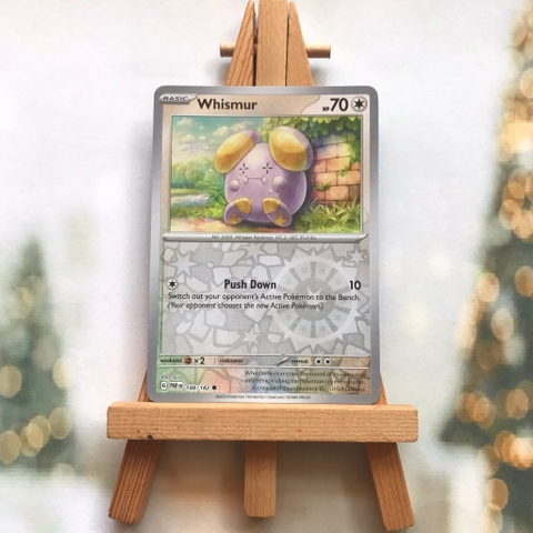 Thẻ hình Pokemon Whismur 148/182 - Lá bài Scarlet & Violet: Paradox Rift Common Reverse Holo tiếng Anh chính hãng