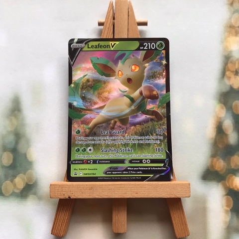 Thẻ hình Pokemon Leafeon V SWSH194 - Lá bài Sword & Shield Promo tiếng Anh chính hãng
