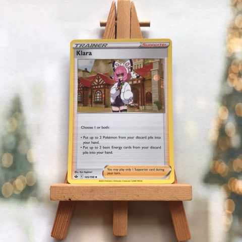Thẻ hình Pokemon Klara 145/198 - Lá bài Sword & Shield: Chilling Reign Alternate Holo Promo tiếng Anh chính hãng