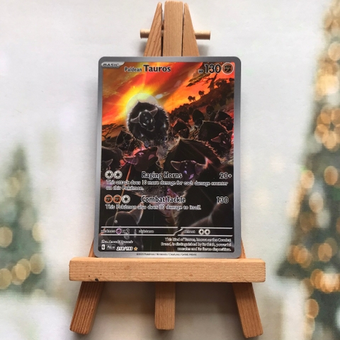 Thẻ hình Pokemon Paldean Tauros 218/193 - Lá bài Scarlet & Violet: Paldea Evolved Illustration Rare tiếng Anh chính hãng