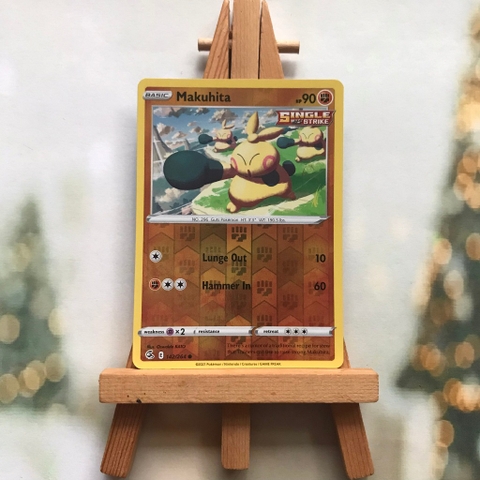 Thẻ hình Pokemon Makuhita 142/264 - Lá bài Sword & Shield: Fusion Strike Common Reverse Holo tiếng Anh chính hãng