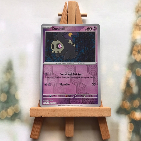 Thẻ hình Pokemon Duskull 018/064 - Lá bài Scarlet & Violet Shrouded Fable Common Reverse Holo tiếng Anh chính hãng