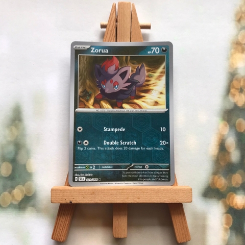 Thẻ hình Pokemon Zorua 031/064 - Lá bài Scarlet & Violet Shrouded Fable Common Reverse Holo tiếng Anh chính hãng