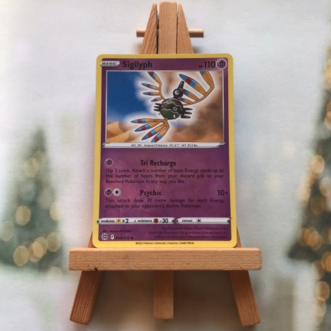 Thẻ hình Pokemon Sigilyph 066/172 - Lá bài Sword & Shield: Brilliant Stars Uncommon Reverse Holo tiếng Anh chính hãng