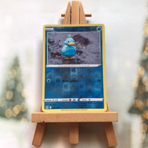 Thẻ hình Pokemon Ducklett 046/196 - Lá bài Sword & Shield: Lost Origin Common Reverse Holo tiếng Anh chính hãng