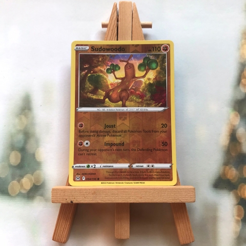 Thẻ hình Pokemon Sudowoodo 094/196 - Lá bài Sword & Shield: Lost Origin Common Reverse Holo tiếng Anh chính hãng