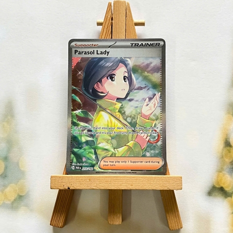Thẻ hình Pokemon Parasol Lady 255/182 - Lá bài lẻ Paradox Rift Special Illustration Rare tiếng Anh chính hãng