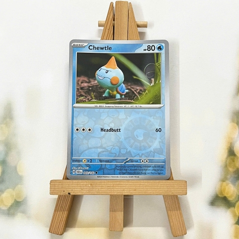 Thẻ hình Pokemon Chewtle 043/142 - Lá bài lẻ Stellar Crown Common Reverse Holo tiếng Anh chính hãng