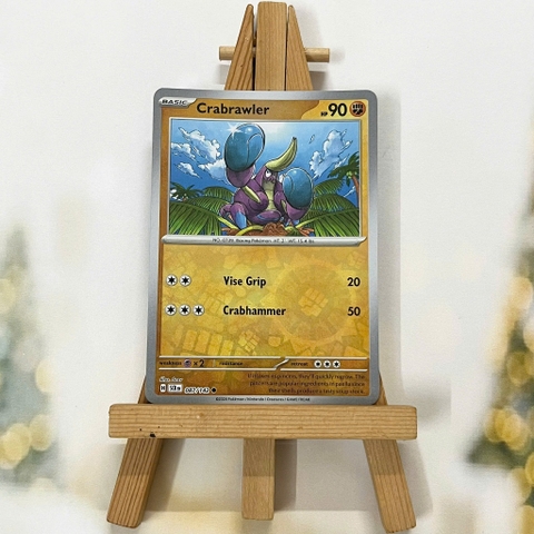 Thẻ hình Pokemon Crabrawler 087/142 - Lá bài lẻ Stellar Crown Common Reverse Holo tiếng Anh chính hãng