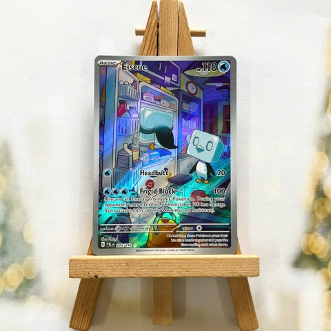 Thẻ hình Pokemon Eiscue 205/193 - Lá bài Paldea Evolved Illustration Rare tiếng Anh chính hãng