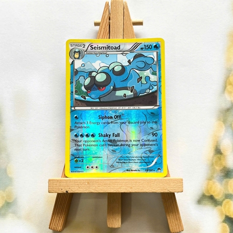 Thẻ hình Pokemon Seismitoad 35/122 - Lá bài XY: Breakpoint Rare Reverse Holo tiếng Anh chính hãng