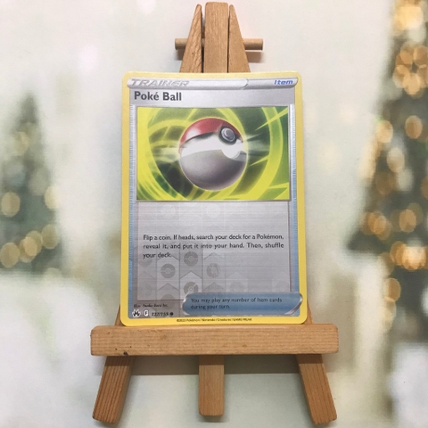 Thẻ hình Pokemon Poke Ball 137/159 - Lá bài Sword & Shield: Crown Zenith Common Reverse Holo tiếng Anh
